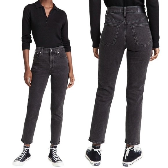 Madewell Denim - Madewell The Perfect Vintage Jean in Lunar Wash Faded Black Size 30